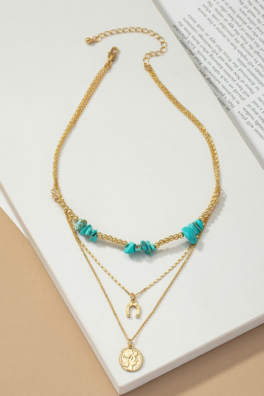 Horseshoe Layered Necklace
