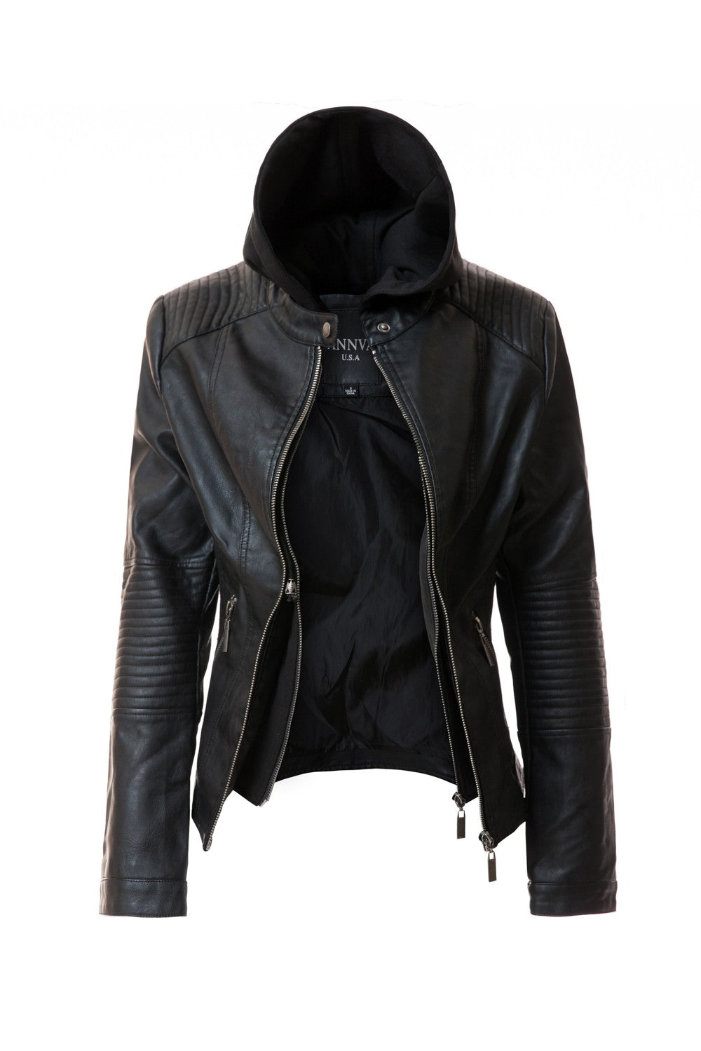 Vegan Leather Moto Jacket