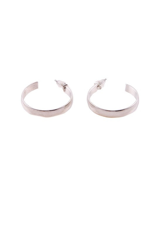 Small Open Hoop Earrings