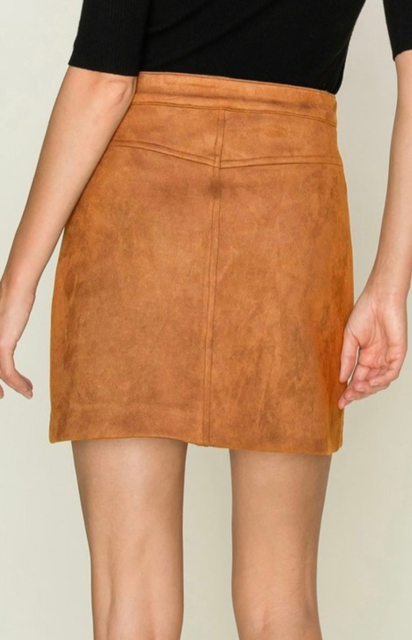 Suede Skirt