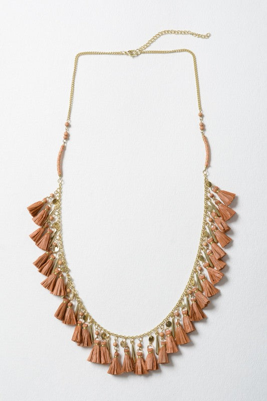 Handmade Tassel Chain Necklace