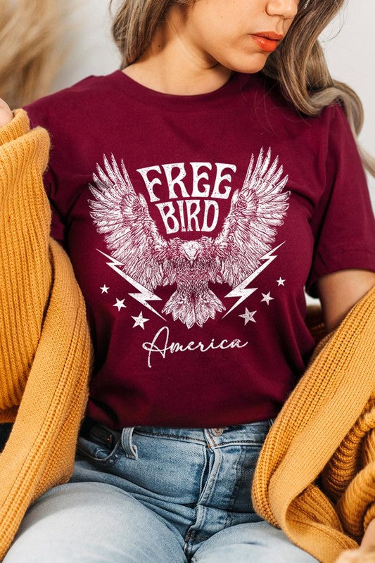 Free Bird America Graphic T Shirt