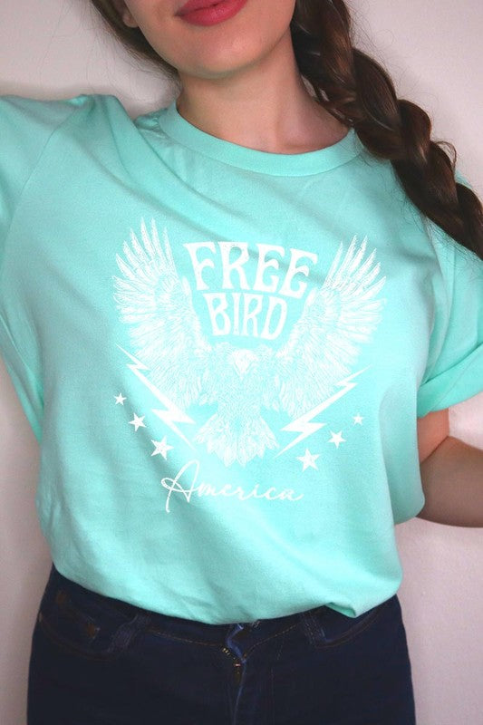 Free Bird America Graphic T Shirt