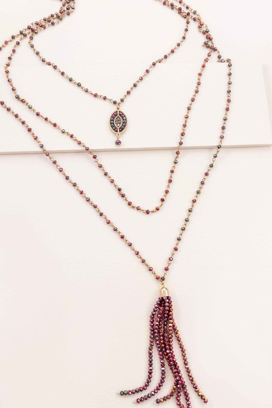 Angelia Layered Bead Necklace