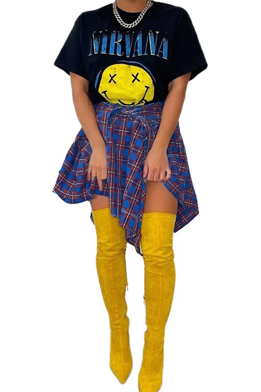 Flannel Tie Skirt