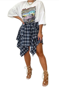 Flannel Tie Skirt