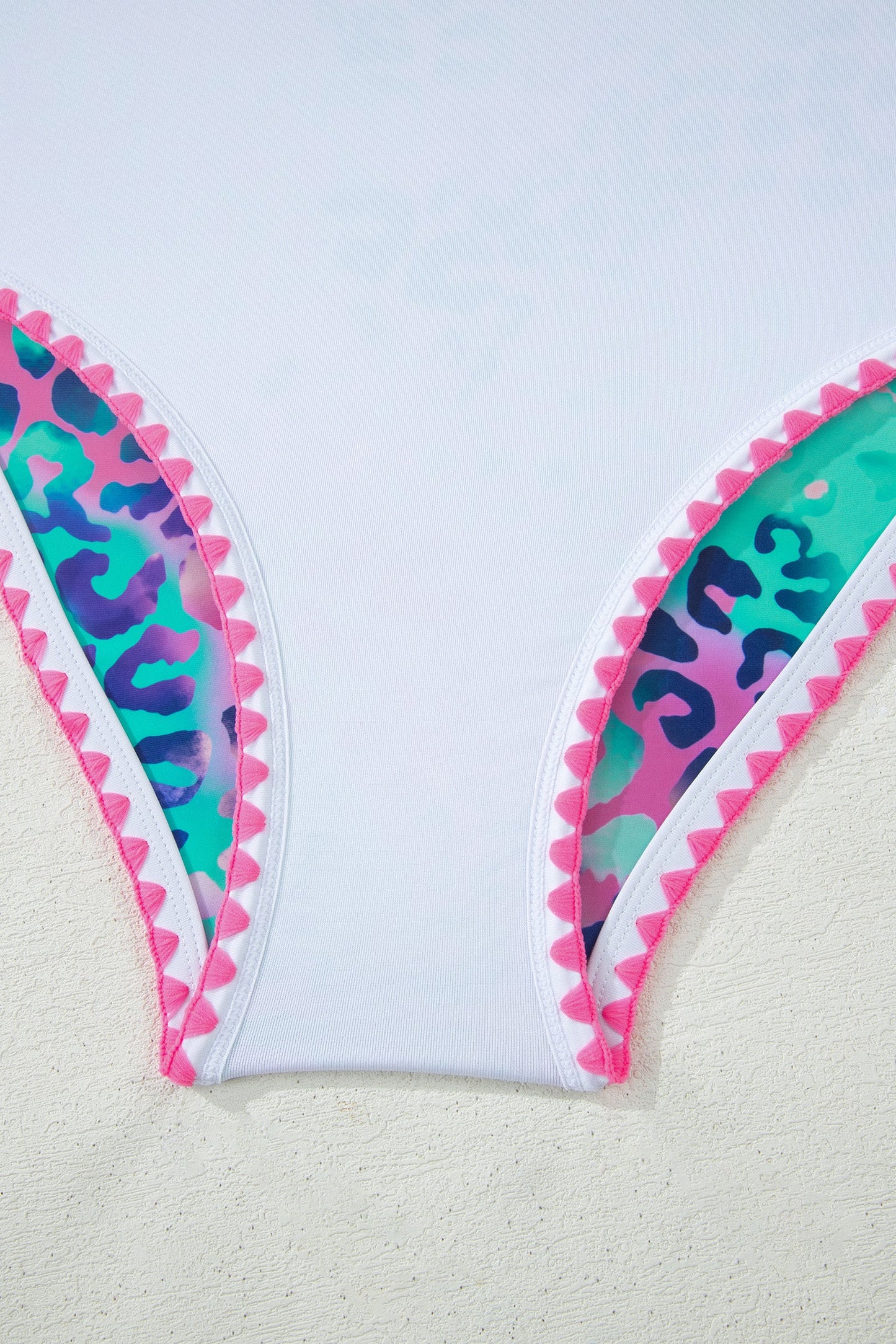 Fluorescent Leopard High Waist Bikini Swim Set