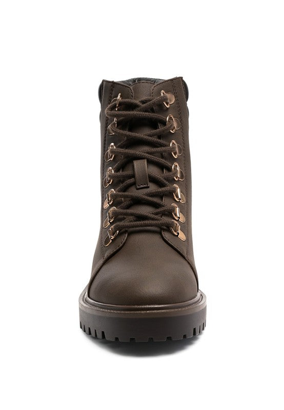 Soft Leather Combat Boots