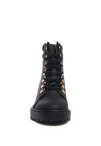 Soft Leather Combat Boots