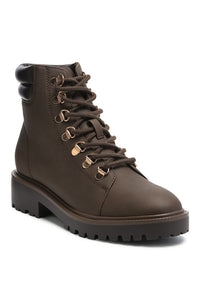 Soft Leather Combat Boots