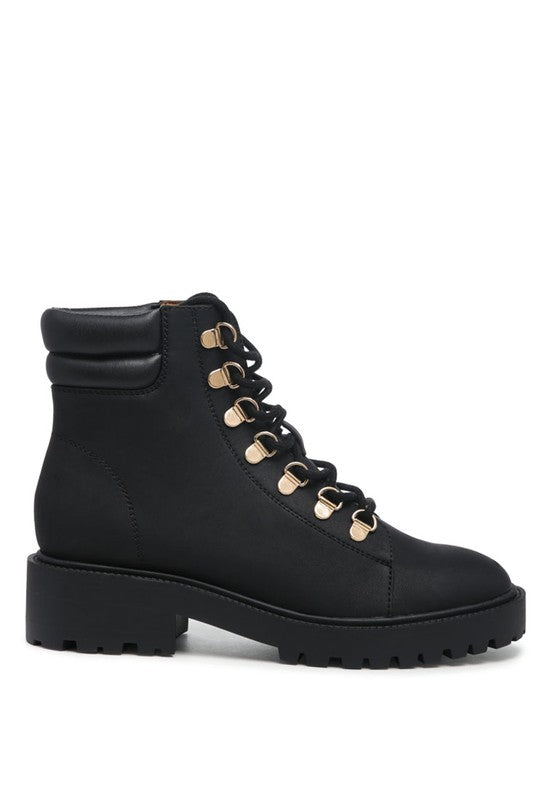 Soft Leather Combat Boots