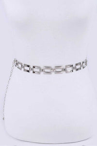 Square Link Fashion Chain Belt
