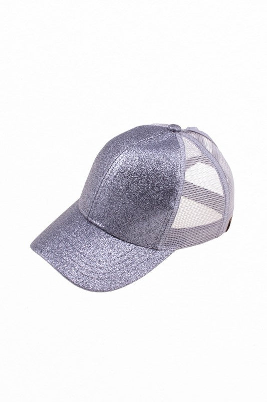 CC Glitter Trucker Ponytail Cap