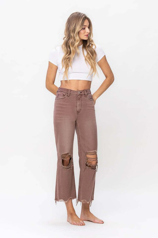 90S Vintage Cropped Flare