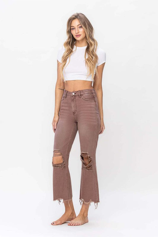 90S Vintage Cropped Flare