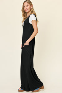 Eva Wide Leg Jumpsuit with Pockets