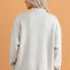 WWJD Embroidered Patchwork Mock Neck Sweatshirt