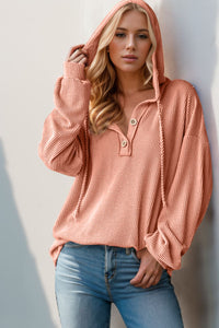 Honey Button Long Sleeve Hoodie