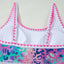 Fluorescent Leopard High Waist Bikini Swim Set