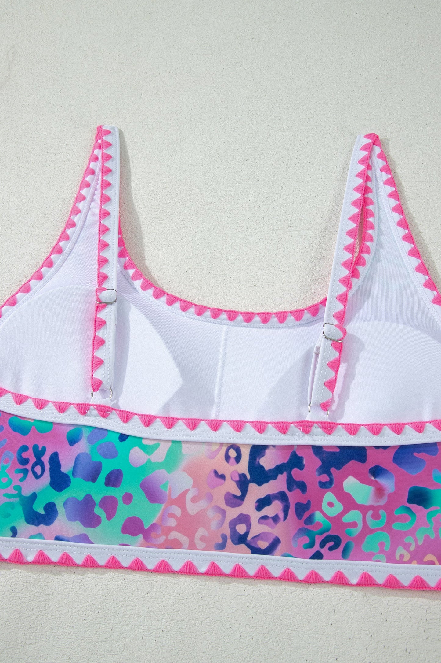 Fluorescent Leopard High Waist Bikini Swim Set
