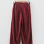 Corduroy Drawstring Waist Pleated Straight Leg Pants