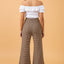 Stripe Patchwork High Waist Wide Leg Pants