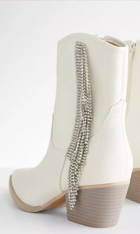 Rowan - Rhinestone Fringe Boot