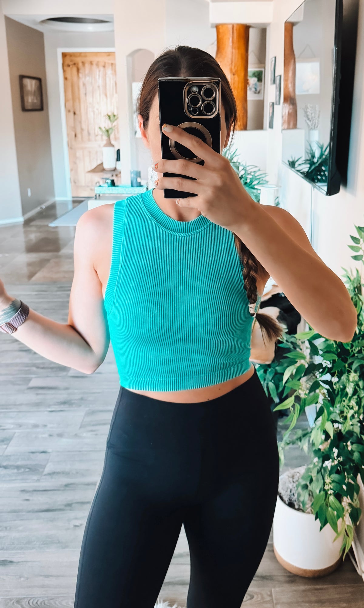 Cool Down Padded Cropped Tank