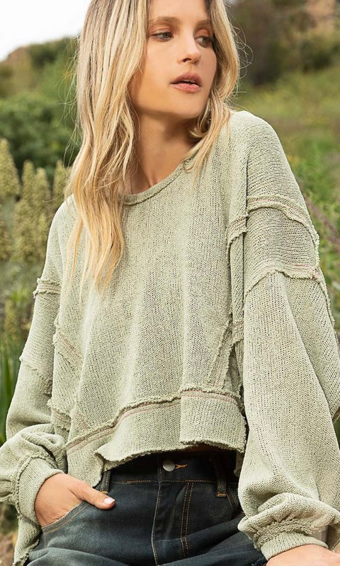 Day Dreams Hooded Knit Top