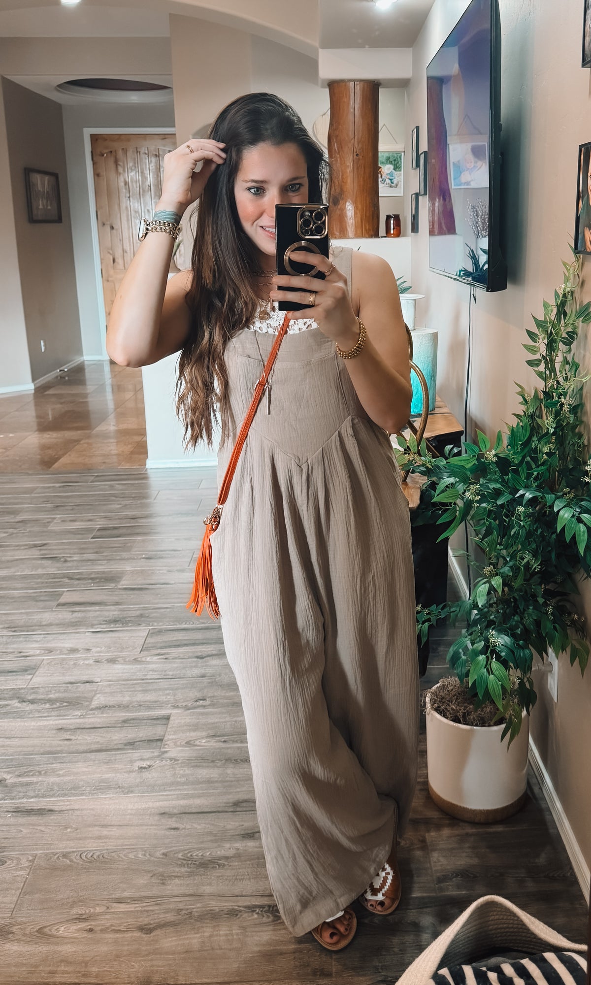 Wide Leg Jumpsuit With Pockets