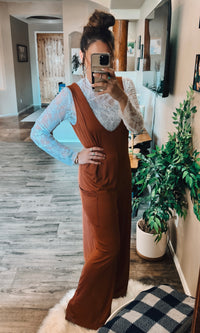 Eva Wide Leg Jumpsuit with Pockets