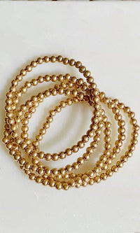 Golden Beads Bracelet Set