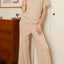 Sweater Mock Neck Top & Long Pants Set
