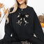 Halloween Bow Coquette Minimalist Retro Vintage Spooky Costume Fall Graphic Sweatshirt