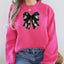 Halloween Bow Coquette Minimalist Retro Vintage Spooky Costume Fall Graphic Sweatshirt
