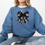 Halloween Bow Coquette Minimalist Retro Vintage Spooky Costume Fall Graphic Sweatshirt