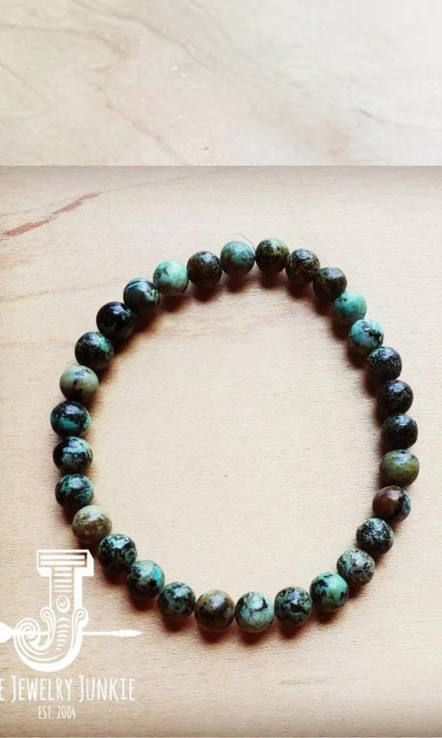 Black African Turquoise Bead Bracelet