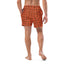 Baha Ranch Yeehaw Brown Cattle Brands Men's Swim Trunks