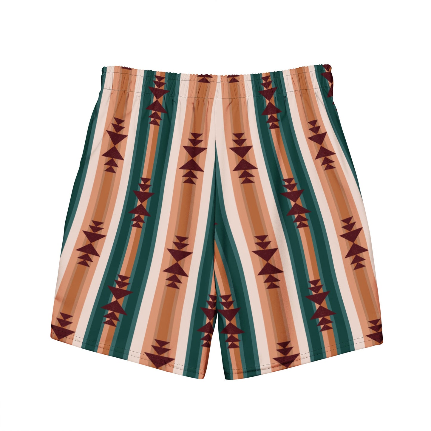 Baha Ranch Yeehaw Cocoa Aztec Men's Swim Trunks