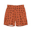 Baha Ranch Yeehaw Brown Cattle Brands Men's Swim Trunks