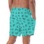 Baha Ranch Yeehaw Turquoise Cattle Brands Men's Swim Trunks