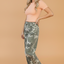 Camo Denim Button Fly Straight Leg Jeans