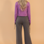 Solid Mineral Wash Drawstring Cargo Pocket Pants