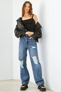 Hammer Distressed High Waist Jeans