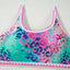 Fluorescent Leopard High Waist Bikini Swim Set