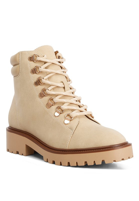 Soft Leather Combat Boots