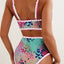 Fluorescent Leopard High Waist Bikini Swim Set