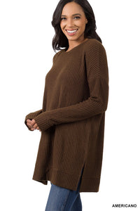 Brushed Thermal Waffle Round Neck