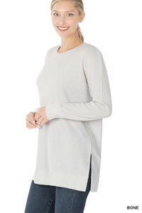 Brushed Thermal Waffle Round Neck