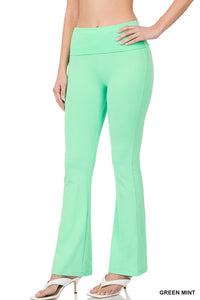 Fold Over Yoga Flare Pants